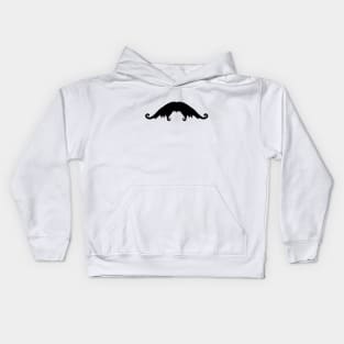 Fancy Black Mustache Kids Hoodie